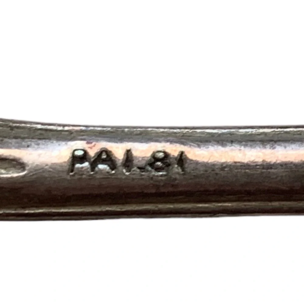 Antique MERMOD JACCARD CO PAI.81 Silver Spoon Silverware Kitchen Serving